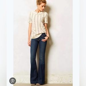 J Brand dark wash love story Heritage denim flare jeans size 26